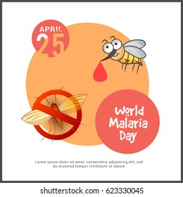 Illustration Of World Malaria day.