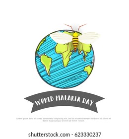 Illustration Of World Malaria day.