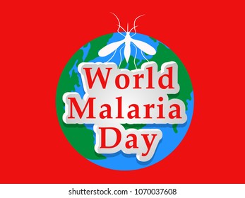 illustration of World Malaria Day background