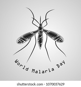 illustration of World Malaria Day background