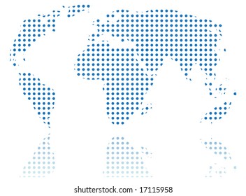Illustration of world map