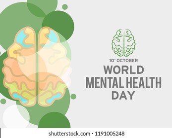 Illustration of world mental health day.