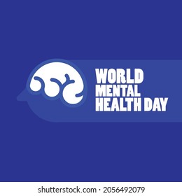 Illustration Of World Mental Health Day Poster Or Banner Background