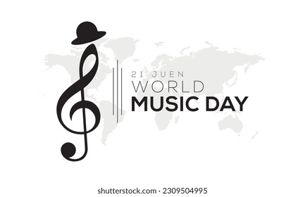 illustration world music day, music day background, world music day illustration