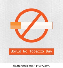 Illustration Of World No Tobacco Day, Poster concept, vector.

