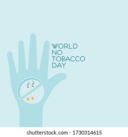 Illustration Of World No Tobacco Day which are held on 31 may,stop smoking concept
