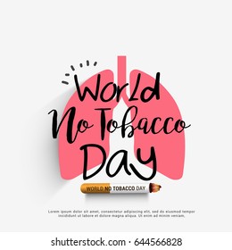 Illustration Of World No Tobacco Day.