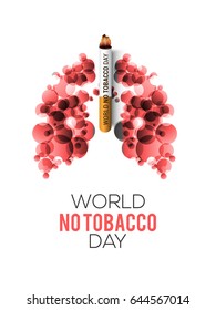 Illustration Of World No Tobacco Day.