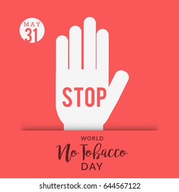 Illustration Of World No Tobacco Day.