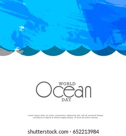 Illustration Of World Ocean Day.