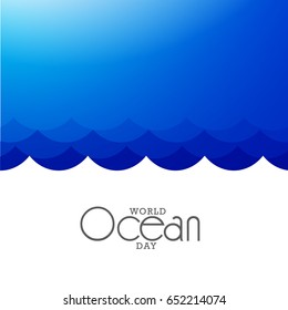 Illustration Of World Ocean Day.