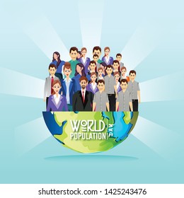 Illustration of World Population day