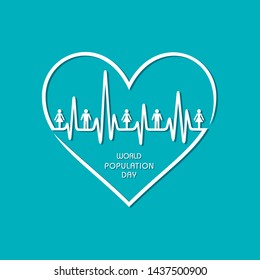 Illustration of World Population day Greeting-11 july