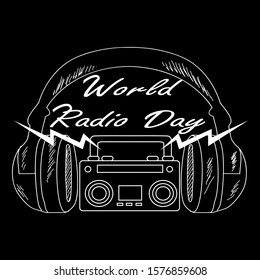 illustration of world radio day