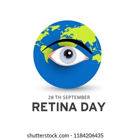 Illustration Of World Retina Day.