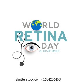 Illustration Of World Retina Day.