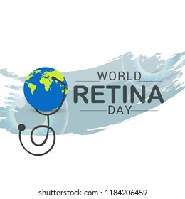 Illustration Of World Retina Day.