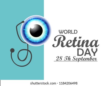 Illustration Of World Retina Day.