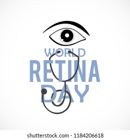 Illustration Of World Retina Day.