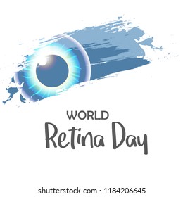 Illustration Of World Retina Day.