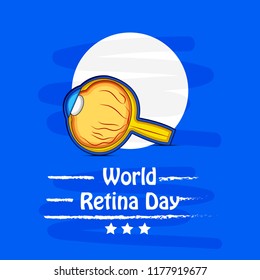 Illustration of World Retina Day background