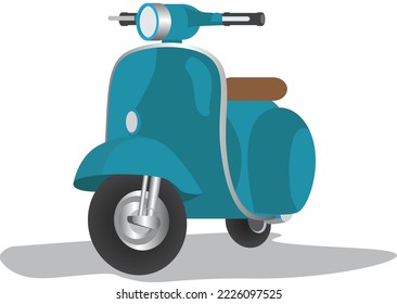 Illustration of the world's legendary vehicle Motorcycle Scooter