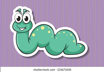 Illustration Worm Background Stock Vector (Royalty Free) 223671034 ...