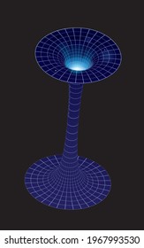 Illustration of wormhole - vector