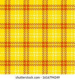 Illustration of woven fabric with check pattern