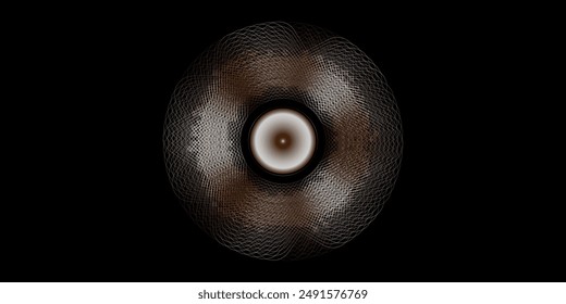 Illustration of woven thread in a circle