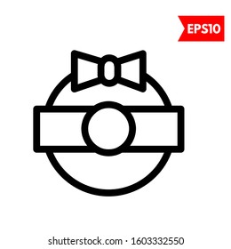 illustration of wreath flat icon