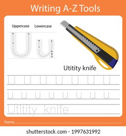 Illustration zum Schreiben von a-z-Tools U