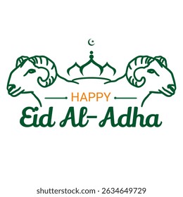 ilustração da escrita celebrando o feriado islâmico do Eid al-Adha