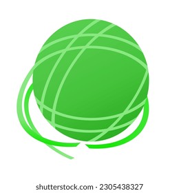 illustration of yarn, symbol, vector