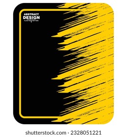 illustration of a yellow abstract, vector
