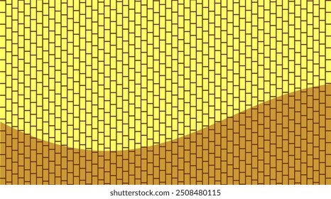 Ilustración de colores de fondo amarillo hecha por Coreldraw