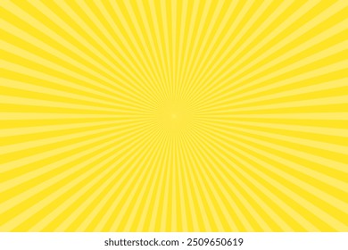 Ilustración de fondo amarillo con líneas de concentración blancas