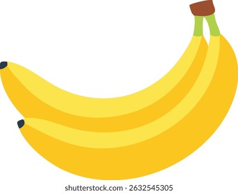 Illustration of a yellow banana