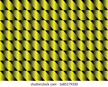 Ilustración del fondo de textura de patrón negro amarillo.