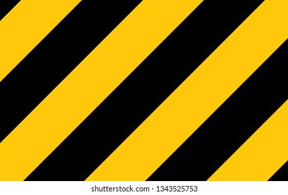 Illustration of yellow and black stripes.a symbol of dangerous and radioactive substances.The sample is widely used in industry.Vector Illustration.