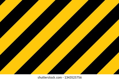 Illustration of yellow and black stripes.a symbol of dangerous and radioactive substances.The sample is widely used in industry.Vector Illustration.
