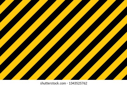 Illustration of yellow and black stripes.a symbol of dangerous and radioactive substances.The sample is widely used in industry.Vector Illustration.