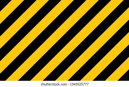 Illustration of yellow and black stripes.a symbol of dangerous and radioactive substances.The sample is widely used in industry.Vector Illustration.