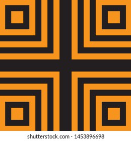 Illustration of yellow and black stripes.a symbol of dangerous and radioactive substances.The sample is widely used in industry.Vector illustration. - Vector