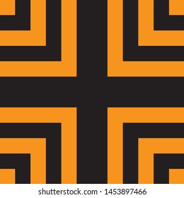 Illustration of yellow and black stripes.a symbol of dangerous and radioactive substances.The sample is widely used in industry.Vector illustration. - Vector