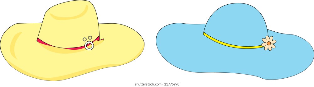 Illustration of yellow and blue bonnets