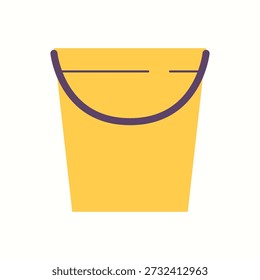Illustration of an yellow bucket
