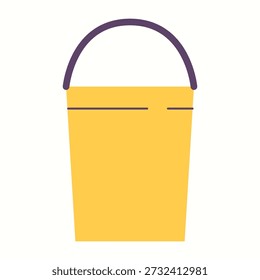 Illustration of an yellow bucket