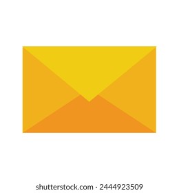 illustration of yellow envelop close 