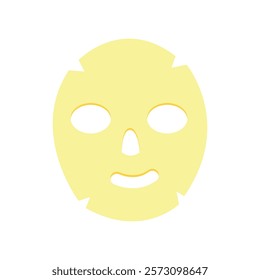 Illustration of Yellow Face Mask